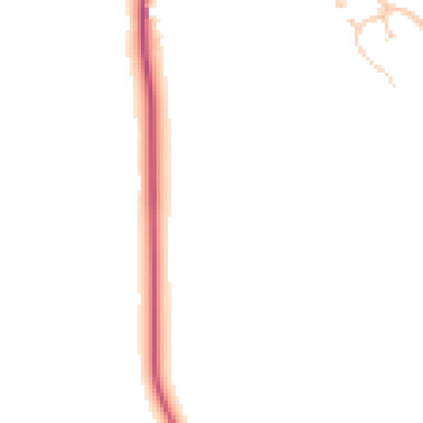 Daytime road noise heatmap for LU6 2NB
