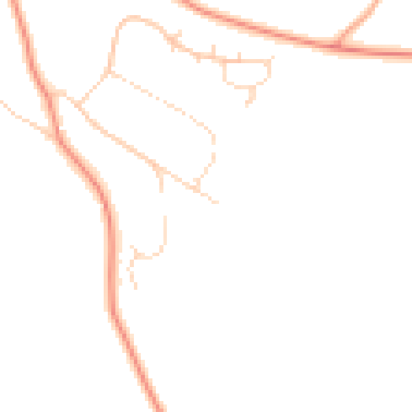 Daytime road noise heatmap for LU6 2PB