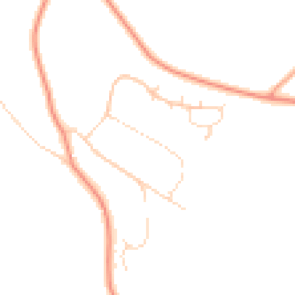 Daytime road noise heatmap for LU6 2PE