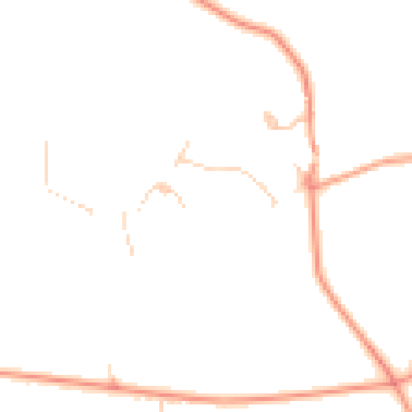 Daytime road noise heatmap for LU6 2QA