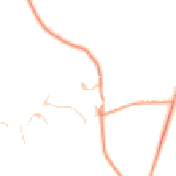 Daytime road noise heatmap for LU6 2QX