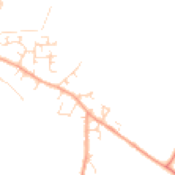 Daytime road noise heatmap for LU6 2SP