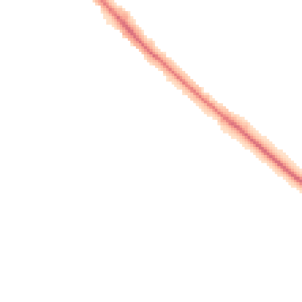 Night-time road noise heatmap for LU6 3LU