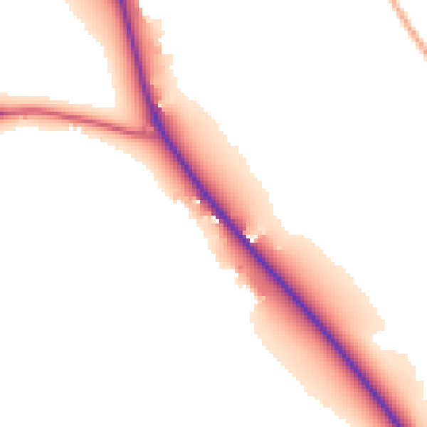 Daytime road noise heatmap for LU6 3QU