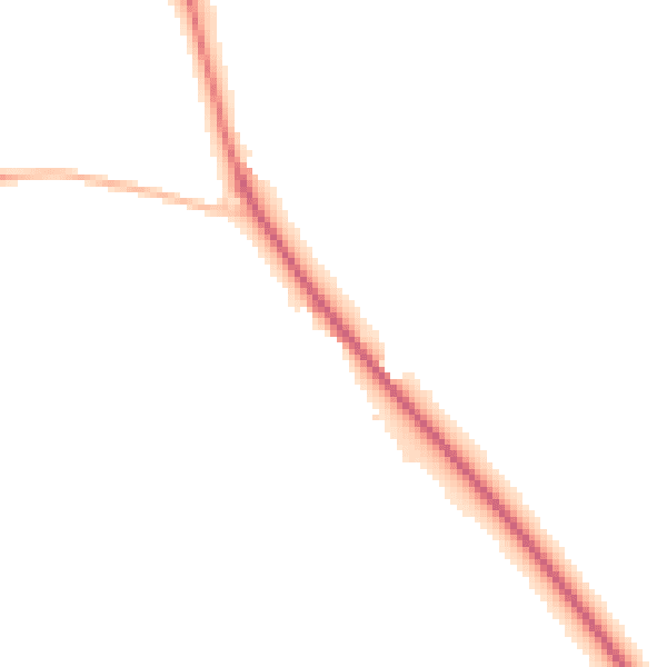 Night-time road noise heatmap for LU6 3QU