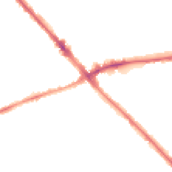 Night-time road noise heatmap for LU6 3SN
