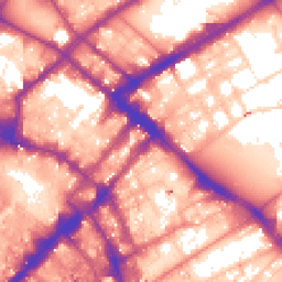 Daytime road noise heatmap for M1 1AG