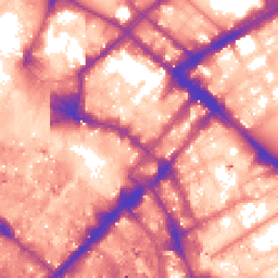 Daytime road noise heatmap for M1 1BA
