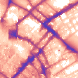 Daytime road noise heatmap for M1 1DN