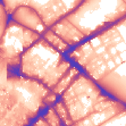 Daytime road noise heatmap for M1 1EJ