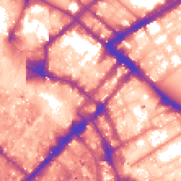 Daytime road noise heatmap for M1 1JA
