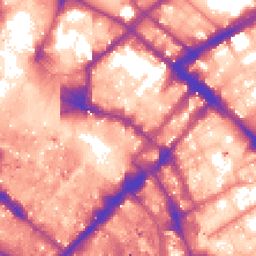 Daytime road noise heatmap for M1 1JG