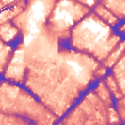 Daytime road noise heatmap for M1 1PB