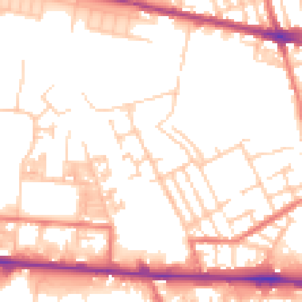 Daytime road noise heatmap for M11 1AH