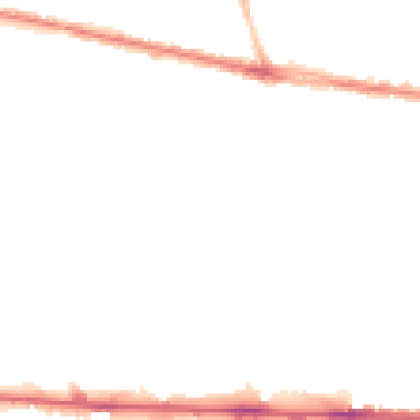 Night-time road noise heatmap for M11 1BA