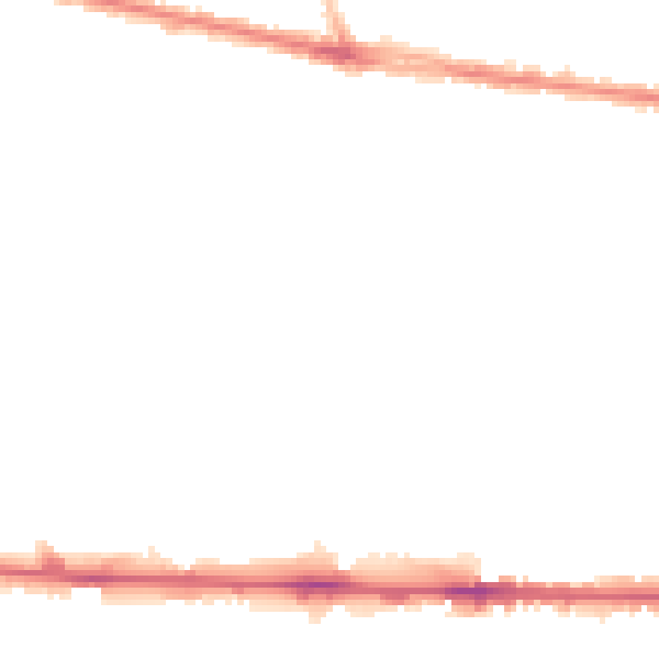 Night-time road noise heatmap for M11 1BQ