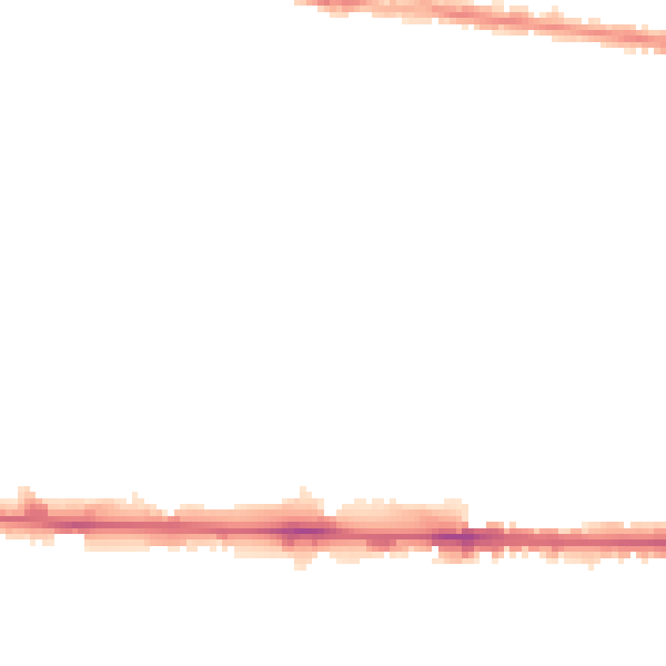 Night-time road noise heatmap for M11 1GD
