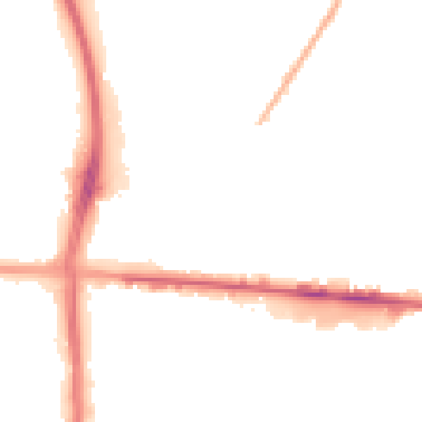Night-time road noise heatmap for M11 2FF