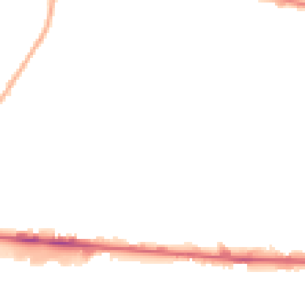 Night-time road noise heatmap for M11 2GL
