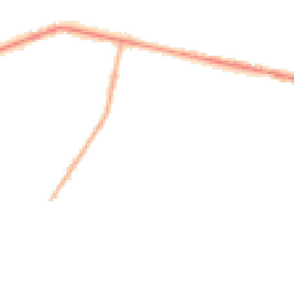 Night-time road noise heatmap for M11 2JB