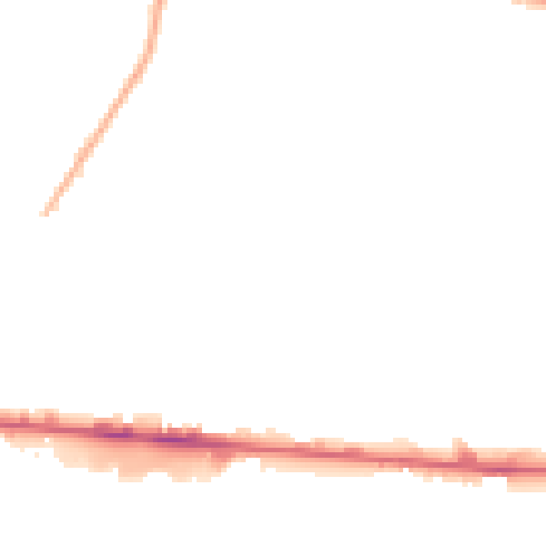 Night-time road noise heatmap for M11 2JU