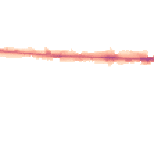 Night-time road noise heatmap for M11 2LH