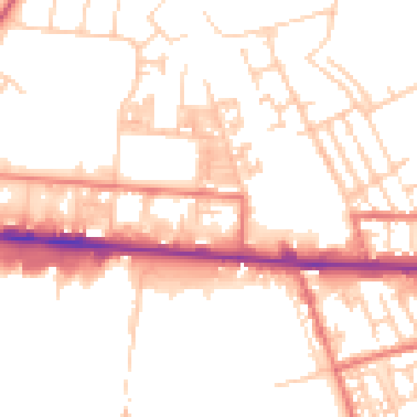 Daytime road noise heatmap for M11 2LP