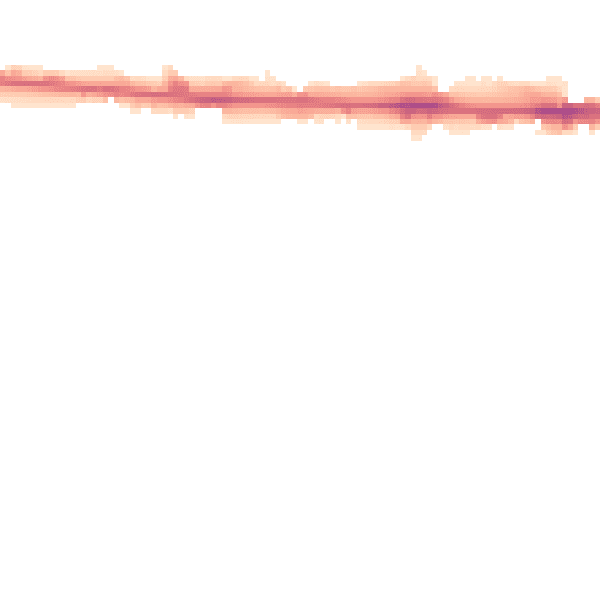 Night-time road noise heatmap for M11 2LW