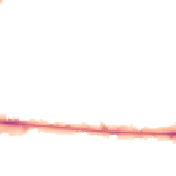 Night-time road noise heatmap for M11 2ZN