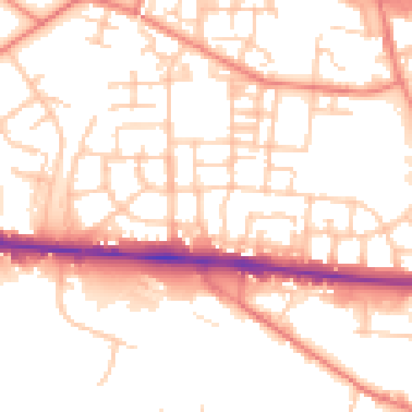 Daytime road noise heatmap for M11 3DP