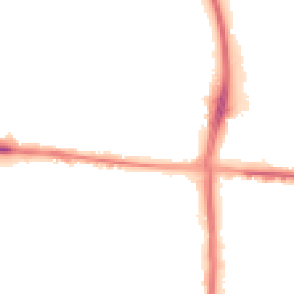 Night-time road noise heatmap for M11 3LR