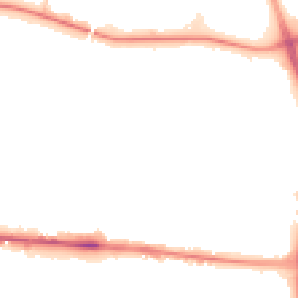 Night-time road noise heatmap for M11 3RG