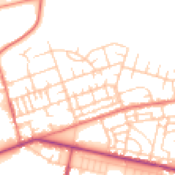 Daytime road noise heatmap for M11 4HP