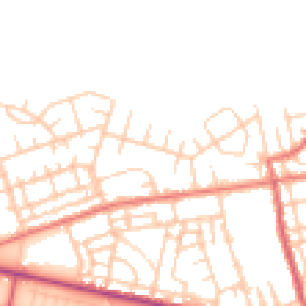 Daytime road noise heatmap for M11 4LS