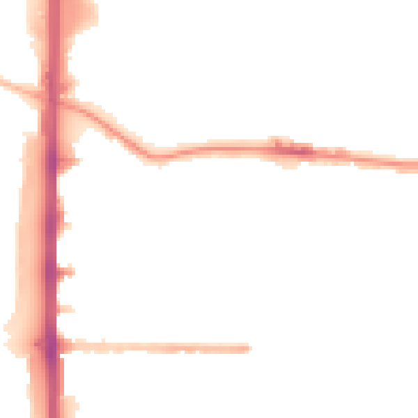 Night-time road noise heatmap for M14 4NF