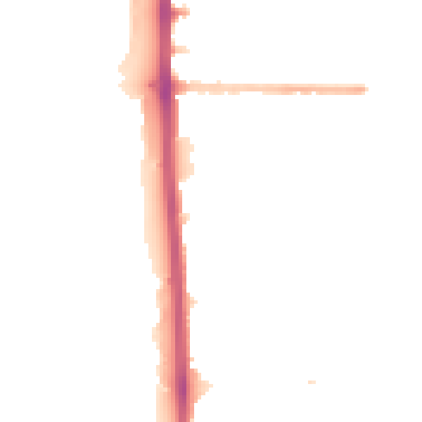 Night-time road noise heatmap for M14 7JG