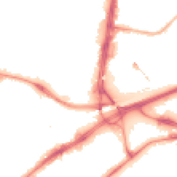 Night-time road noise heatmap for M17 1AG