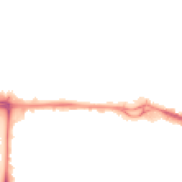Night-time road noise heatmap for M17 1BW