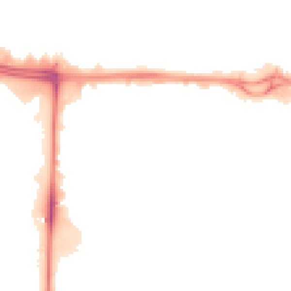 Night-time road noise heatmap for M17 1DB