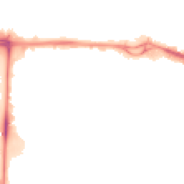 Night-time road noise heatmap for M17 1DZ