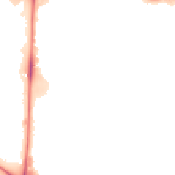 Night-time road noise heatmap for M17 1HW