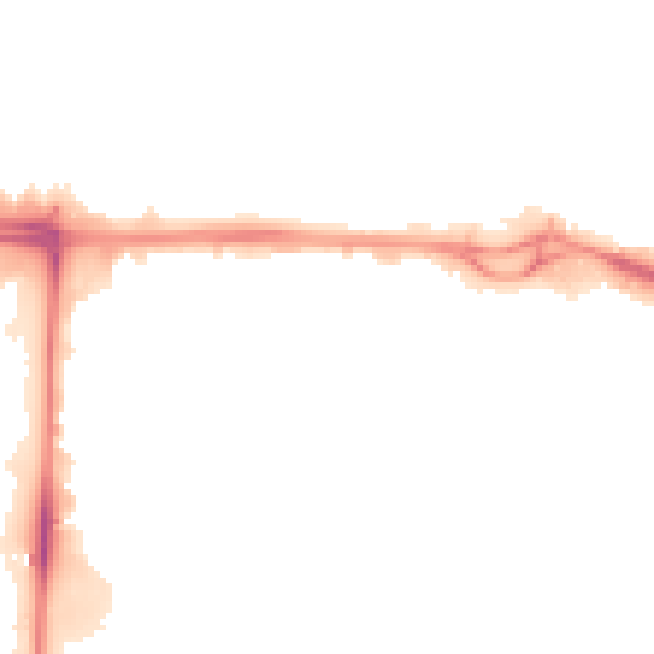Night-time road noise heatmap for M17 1JE
