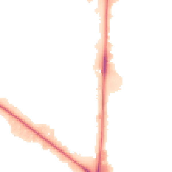 Night-time road noise heatmap for M17 1PN