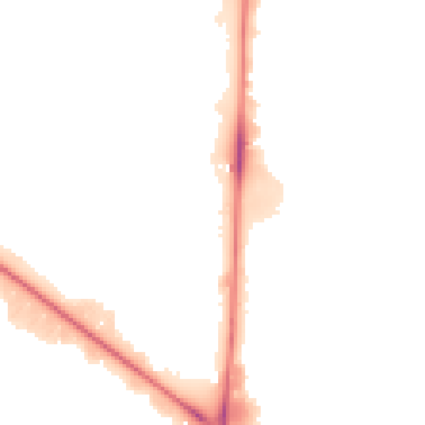 Night-time road noise heatmap for M17 1QA