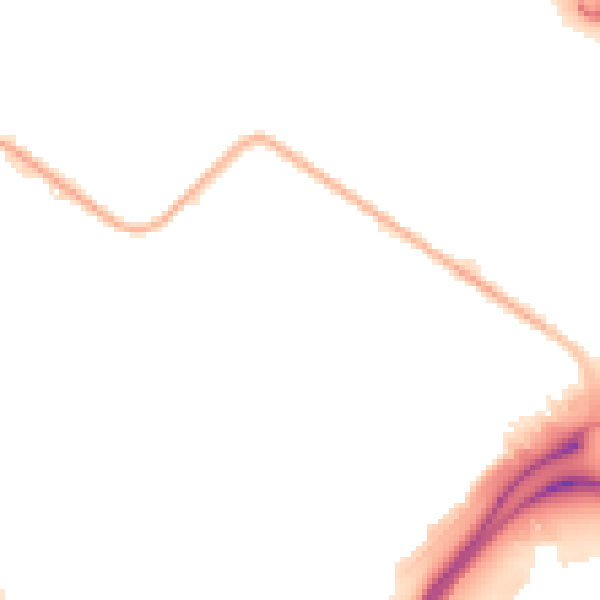 Night-time road noise heatmap for M17 1QS