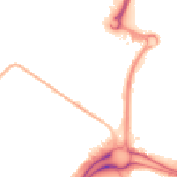 Night-time road noise heatmap for M17 1SA