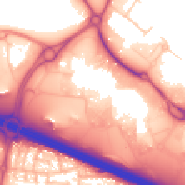 Daytime road noise heatmap for M17 8AR
