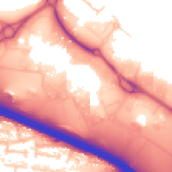 Daytime road noise heatmap for M17 8BL