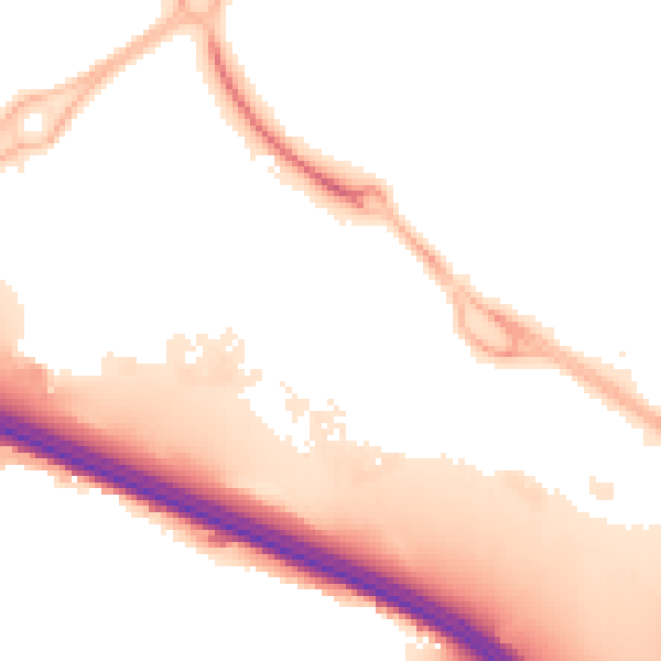 Night-time road noise heatmap for M17 8BL