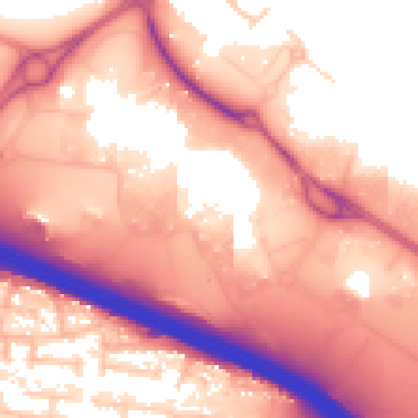 Daytime road noise heatmap for M17 8BN